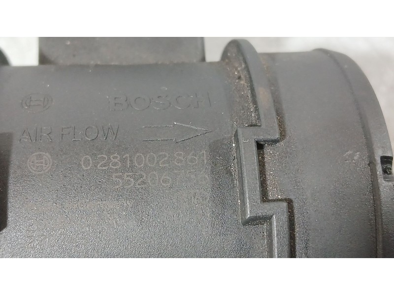 Recambio de caudalimetro para fiat croma (194_) 1.9 d multijet (194axb1b) referencia OEM IAM 55206756 BOSCH 0281002861