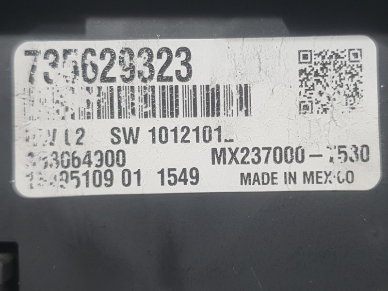 Recambio de mando climatizador para fiat 500 (312_) 1.2 lpg (312axa1a) referencia OEM IAM 735629323  