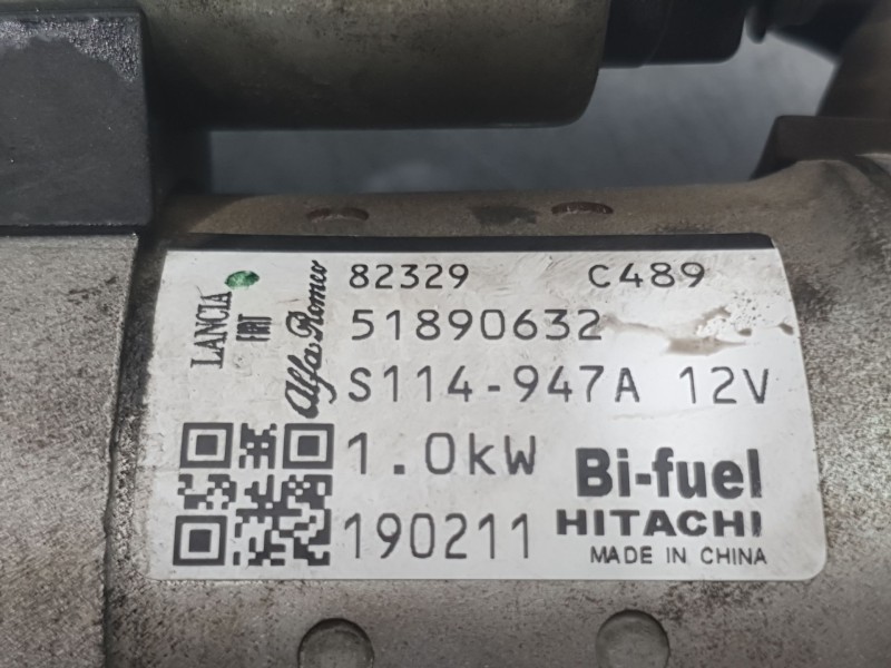 Recambio de motor arranque para fiat 500 (312_) 1.2 lpg (312axa1a) referencia OEM IAM 51890632 190211 HITACHI