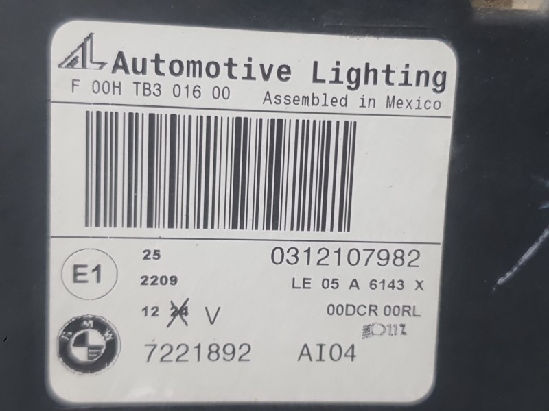 Recambio de faro derecho para bmw x5 (e70) xdrive 40 d referencia OEM IAM 7221892 312107982 AL