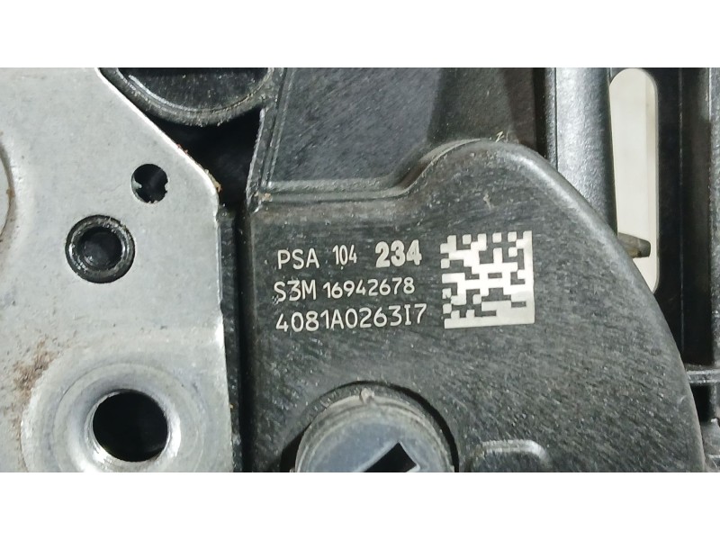 Recambio de cerradura puerta delantera derecha para peugeot 3008 ii suv (mc_, mr_, mj_, m4_) 1.5 bluehdi 130 referencia OEM IAM 