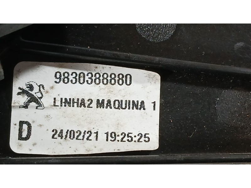 Recambio de elevalunas trasero derecho para peugeot 3008 ii suv (mc_, mr_, mj_, m4_) 1.5 bluehdi 130 referencia OEM IAM 98401901