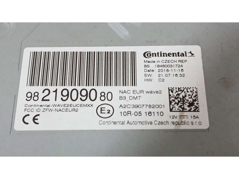 Recambio de sistema audio / radio para citroën c4 spacetourer (3d_) 1.5 bluehdi 130 referencia OEM IAM   