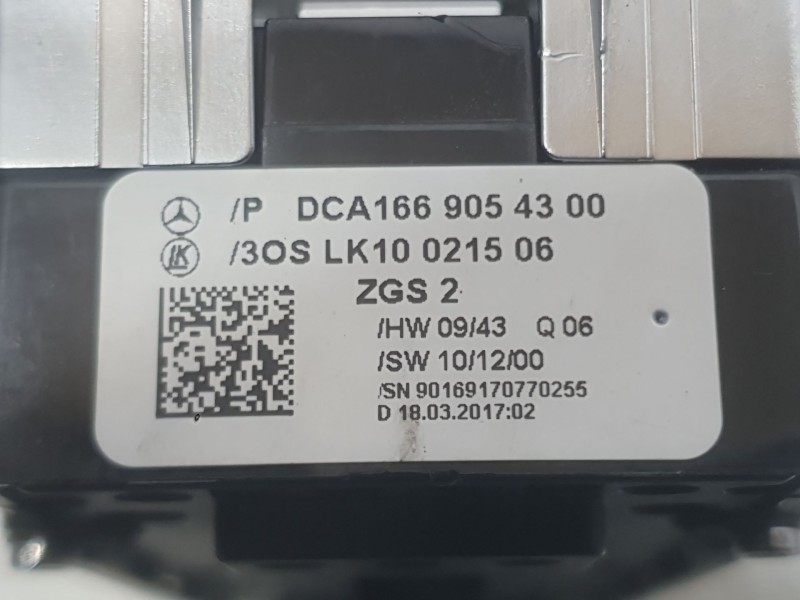 Recambio de mando elevalunas delantero izquierdo para mercedes-benz clase b sports tourer (w246, w242) b 200 cdi / d (246.208) r