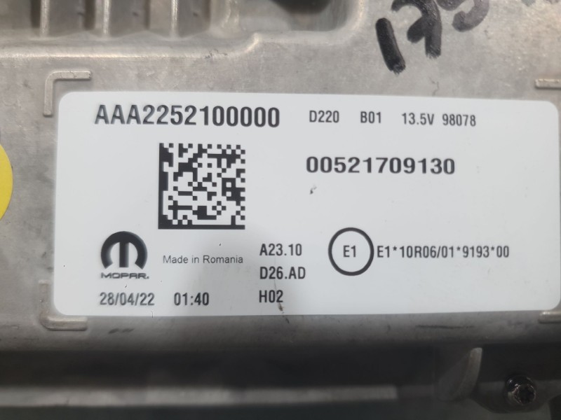 Recambio de cuadro instrumentos para fiat tipo station wagon (356_, 357_) 1.5 t4 hybrid referencia OEM IAM 5211709130 AAA2252100