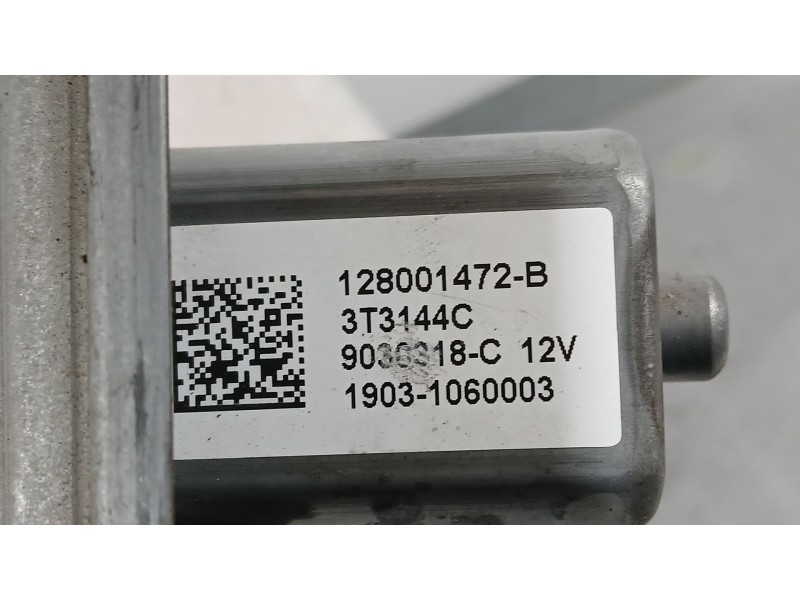 Recambio de elevalunas trasero izquierdo para renault zoe ze.40 electric intens referencia OEM IAM 827218510R ELECTRICO 2 PINS 1