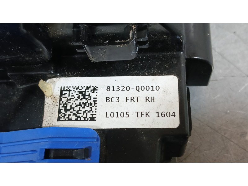 Recambio de cerradura puerta delantera derecha para hyundai i20 iii (bc3, bi3) 1.0 t-gdi referencia OEM IAM 81320Q0010  