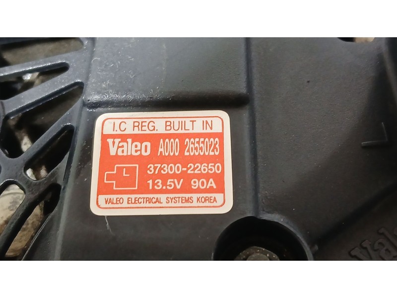 Recambio de alternador para hyundai accent ii (lc) 1.3 referencia OEM IAM 3730022650 VALEO A002655023