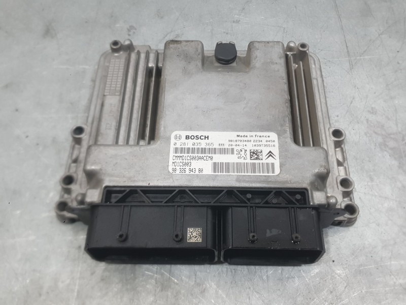 Recambio de centralita motor uce para citroën c-elysee (dd_) 1.5 bluehdi 100 referencia OEM IAM 9832694380 0281035365 BOSCH
