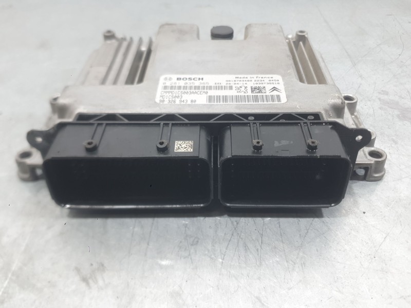 Recambio de centralita motor uce para citroën c-elysee (dd_) 1.5 bluehdi 100 referencia OEM IAM 9832694380 0281035365 BOSCH