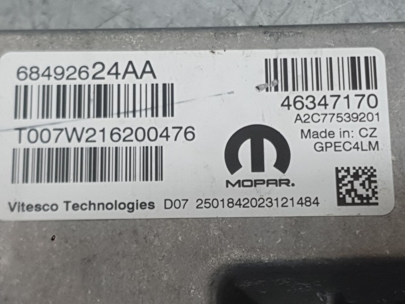 Recambio de centralita motor uce para fiat tipo station wagon (356_, 357_) 1.5 t4 hybrid referencia OEM IAM 46347170 68492624AA 