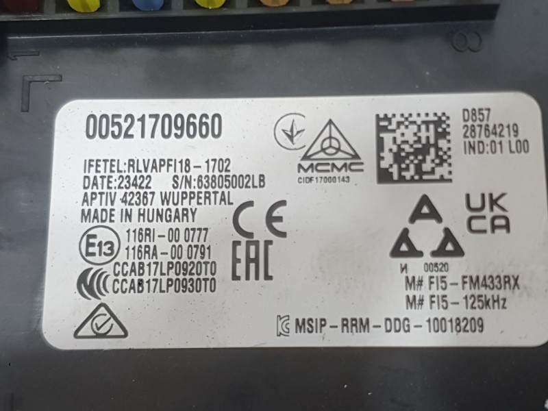 Recambio de caja reles / fusibles para fiat tipo station wagon (356_, 357_) 1.5 t4 hybrid referencia OEM IAM 521709660  