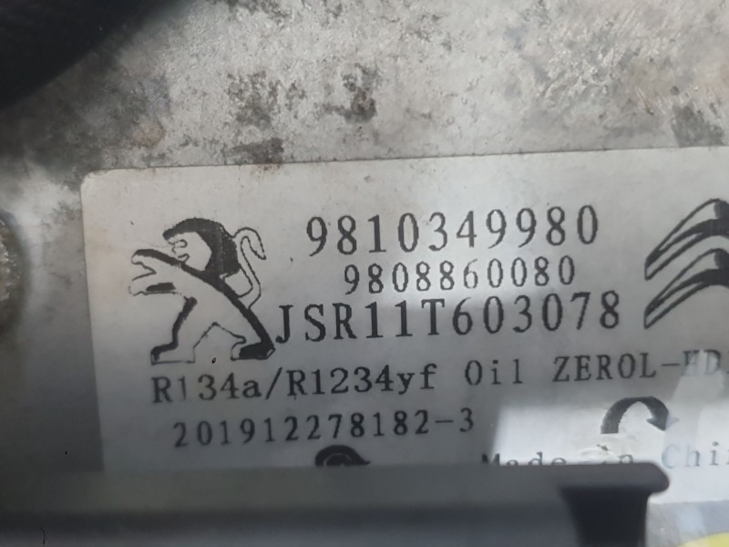 Recambio de compresor aire acondicionado para citroën c-elysee (dd_) 1.5 bluehdi 100 referencia OEM IAM 9810349980 9808860080 
