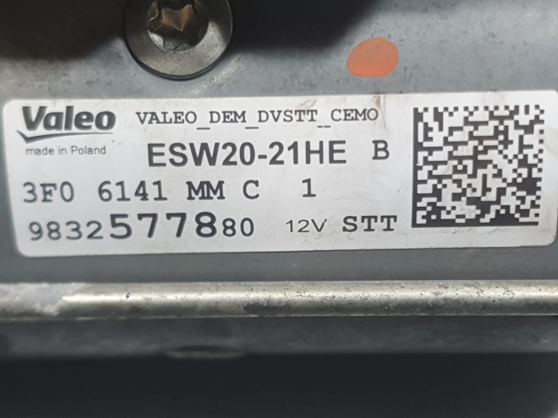 Recambio de motor arranque para citroën c-elysee (dd_) 1.5 bluehdi 100 referencia OEM IAM 9832577880 ESW2021HE VALEO