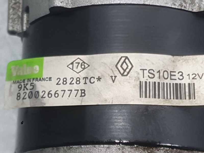 Recambio de motor arranque para renault megane ii (bm0/1_, cm0/1_) 1.4 16v (bm0b, cm0b) referencia OEM IAM 8200266777B 2828TC VA