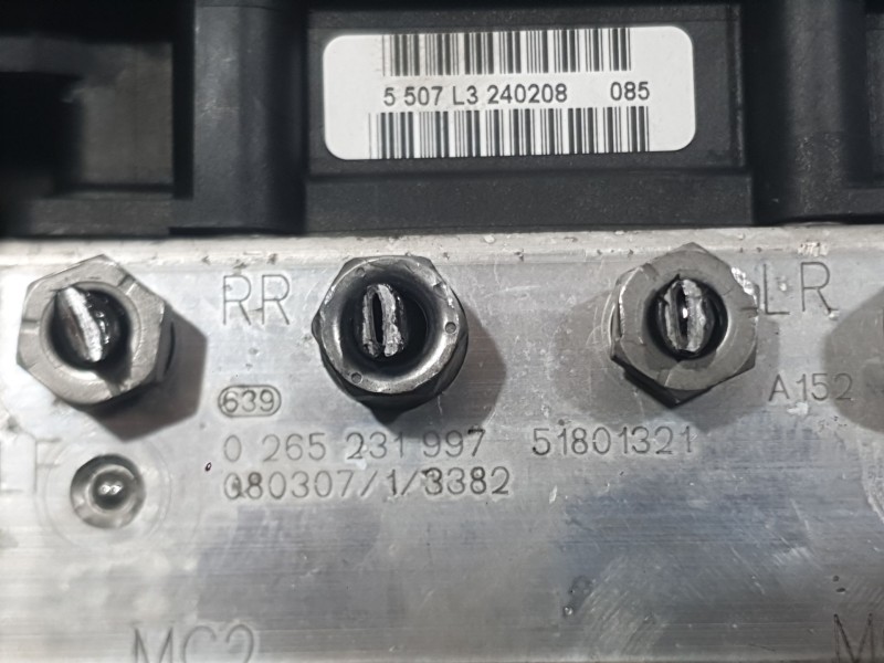 Recambio de abs para citroën nemo monospace 1.4 hdi referencia OEM IAM 51801321 0265231997 BOSCH