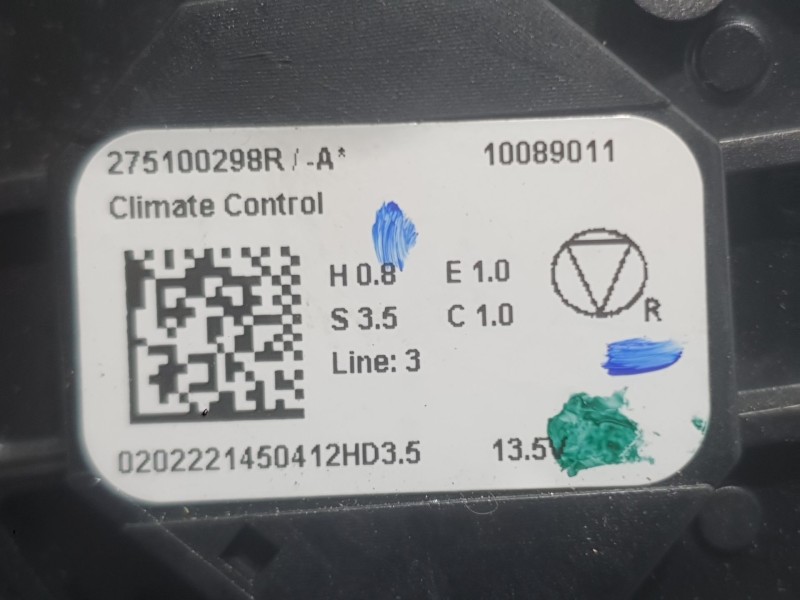 Recambio de mando calefaccion / aire acondicionado para dacia sandero iii 1.0 tce 90 referencia OEM IAM 275100298R  