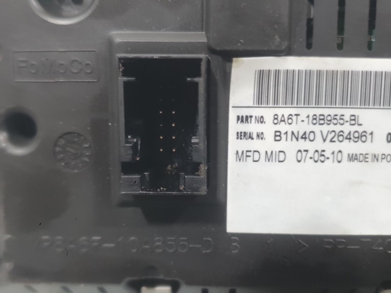 Recambio de pantalla multifuncion para ford fiesta vi (cb1, ccn) 1.6 tdci referencia OEM IAM 8A6T18B955BL  