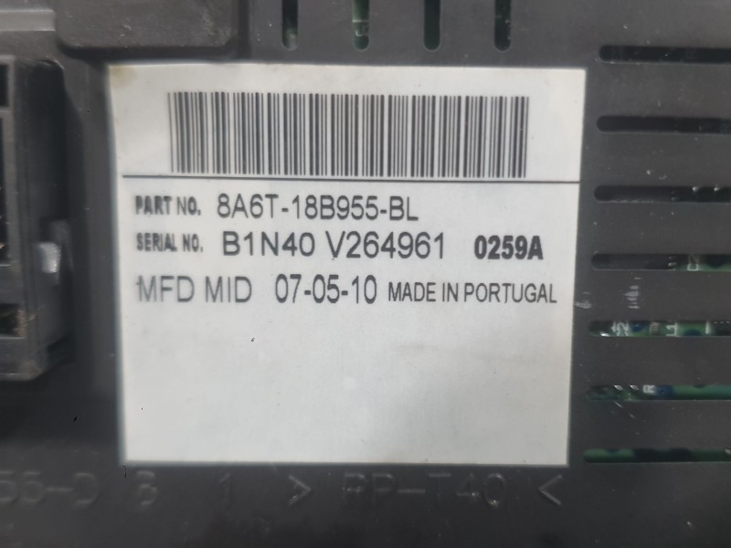 Recambio de pantalla multifuncion para ford fiesta vi (cb1, ccn) 1.6 tdci referencia OEM IAM 8A6T18B955BL  
