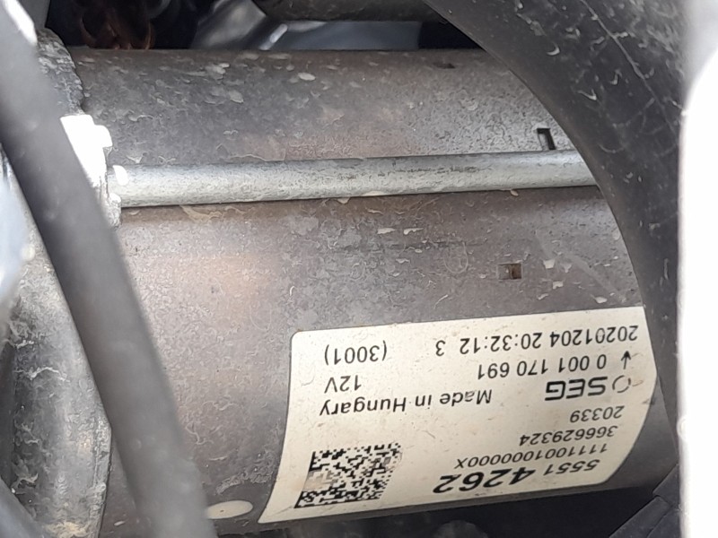 Recambio de motor arranque para opel astra k (b16) 1.2 turbo (68) referencia OEM IAM 55515481  