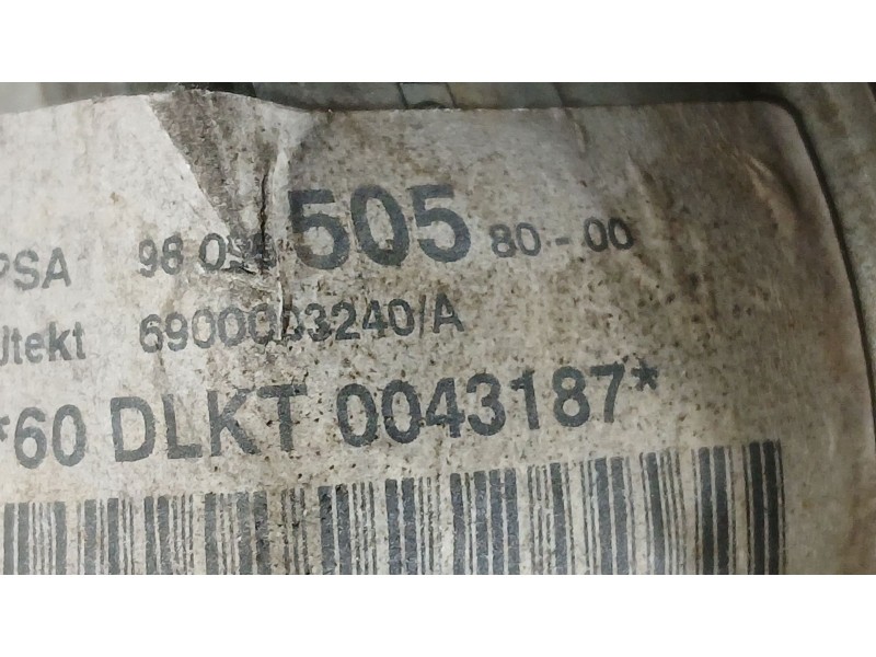 Recambio de cremallera direccion para citroën c-elysee (dd_) 1.6 bluehdi 100 referencia OEM IAM 9809950580 JTEKT 6900003240A