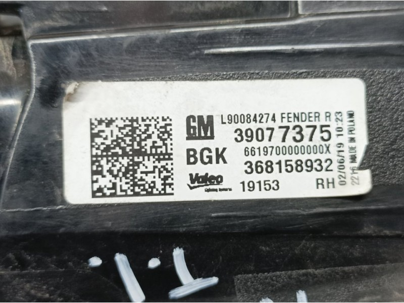Recambio de piloto trasero derecho para opel astra k sports tourer selective start/stop referencia OEM IAM 39077375 368158932 EX