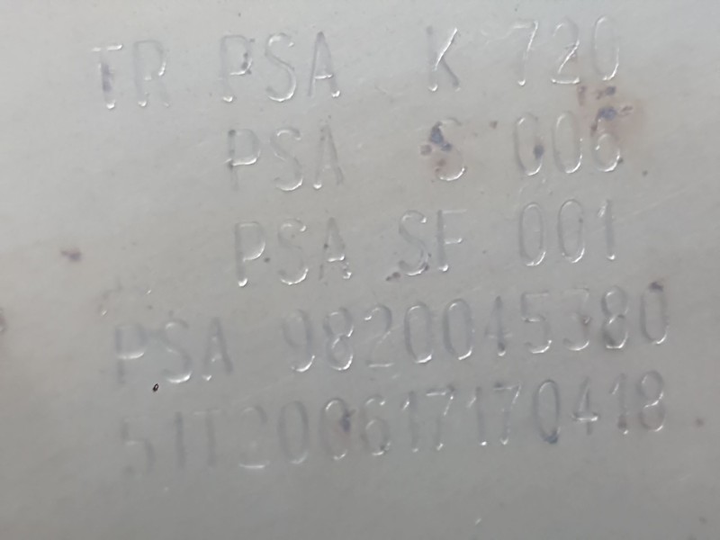 Recambio de filtro de particulas para citroën c-elysee (dd_) 1.5 bluehdi 100 referencia OEM IAM 9820045380  