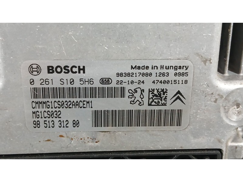 Recambio de centralita motor uce para opel corsa f (p2jo) 1.2 (68) referencia OEM IAM   