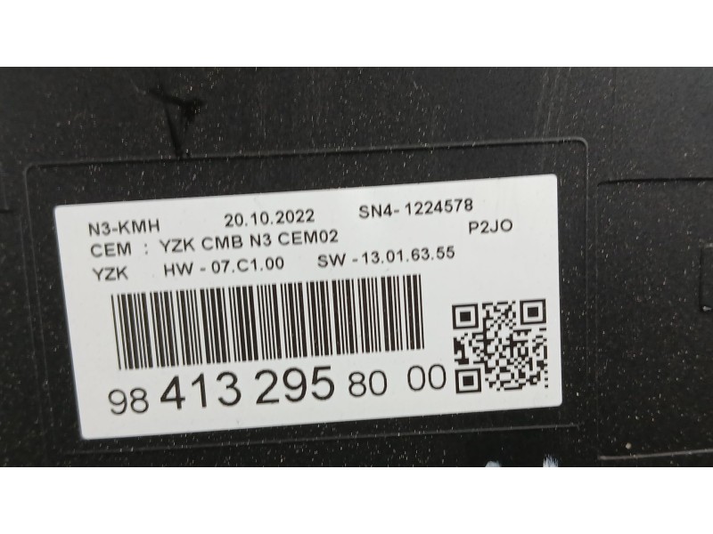 Recambio de cuadro instrumentos para opel corsa f (p2jo) 1.2 (68) referencia OEM IAM 9841329580  SN41224578