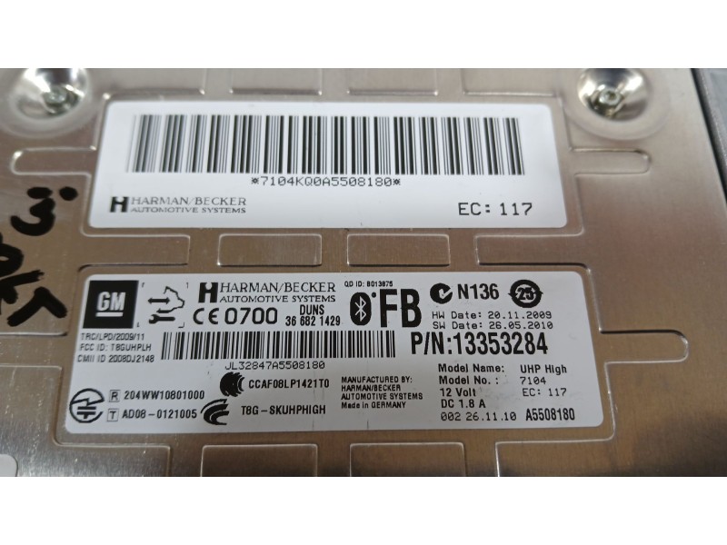 Recambio de modulo electronico para opel astra j sports tourer (p10) 1.7 cdti (35) referencia OEM IAM   