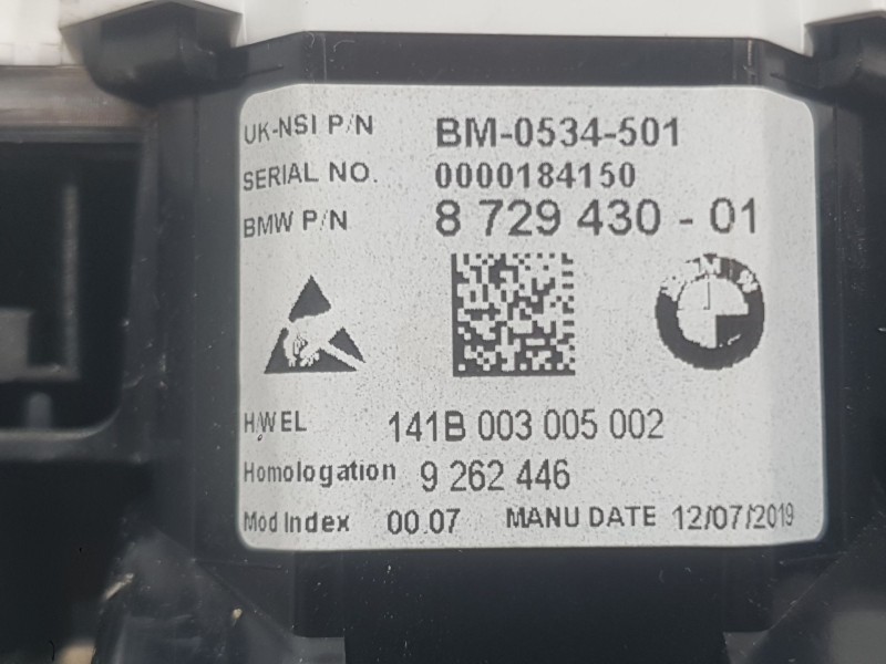 Recambio de cuadro instrumentos para bmw i3 (i01) electric referencia OEM IAM 872943001  