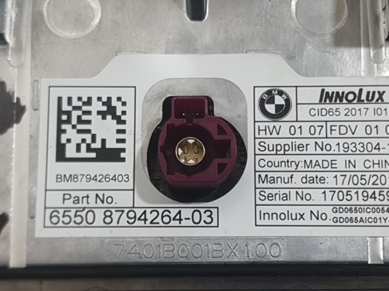 Recambio de sistema navegacion gps para bmw i3 (i01) electric referencia OEM IAM 879426403  