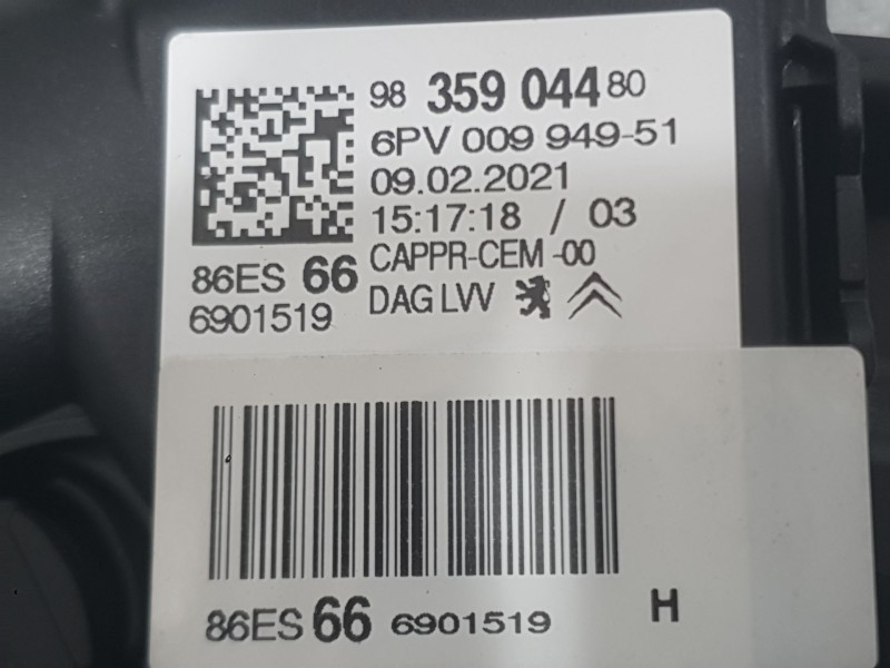 Recambio de potenciometro pedal para citroën c3 iii (sx) 1.5 bluehdi 100 (sxyhyp, sxyhtu) referencia OEM IAM 9835904480  