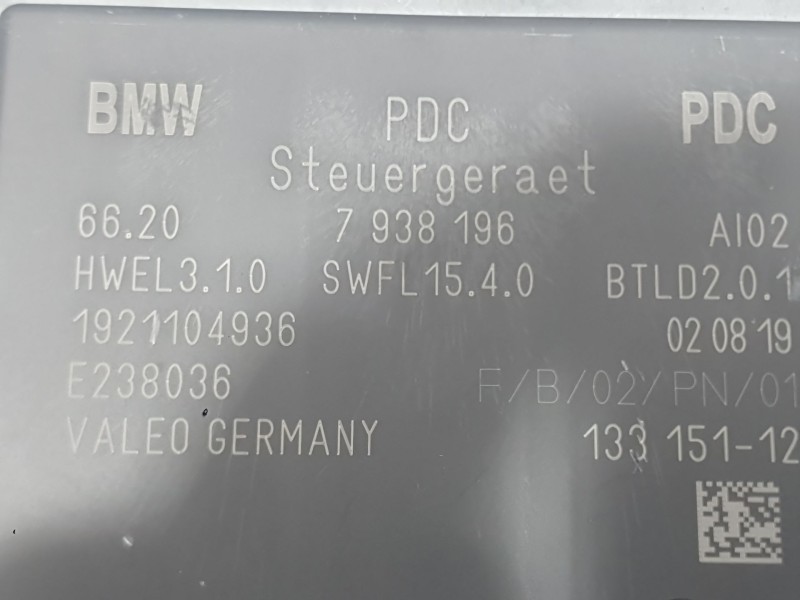 Recambio de modulo electronico para bmw i3 (i01) electric referencia OEM IAM E238036 1921104936 VALEO