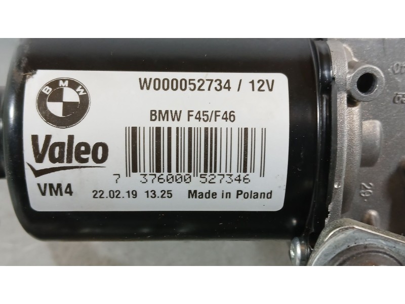 Recambio de motor limpia delantero para bmw 2 active tourer (f45) 216 d referencia OEM IAM 7301043 VALEO W000052734
