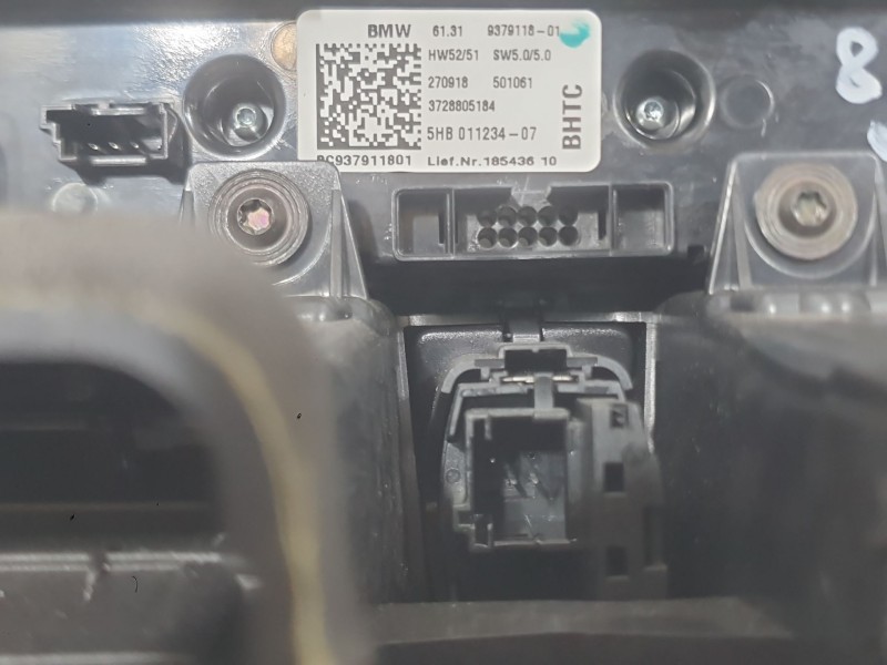 Recambio de mando multifuncion para bmw i3 (i01) electric referencia OEM IAM BC937911801 CLIMA Y RADIO 