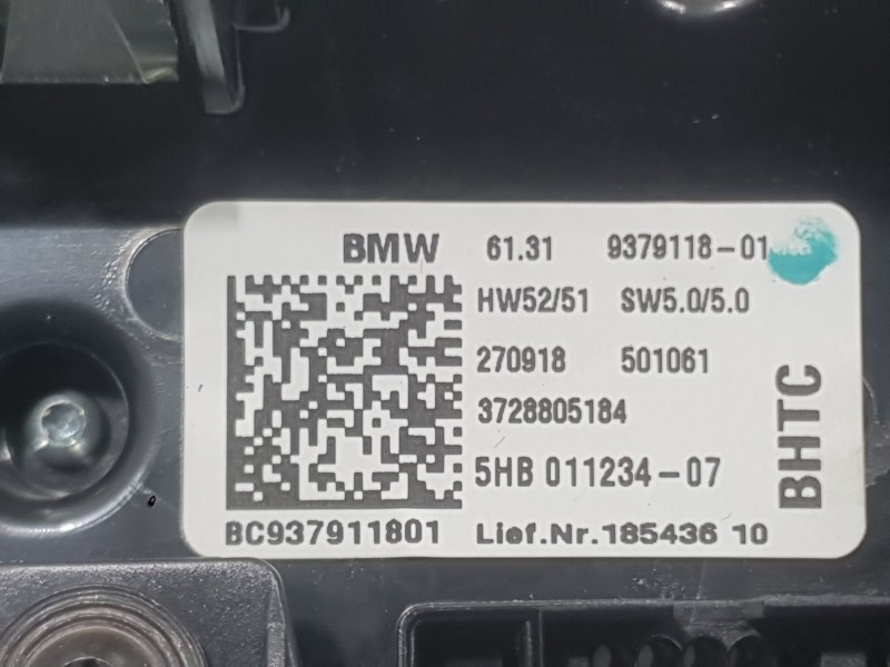 Recambio de mando multifuncion para bmw i3 (i01) electric referencia OEM IAM BC937911801 CLIMA Y RADIO 
