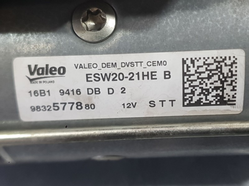 Recambio de motor arranque para citroën c3 iii (sx) 1.5 bluehdi 100 (sxyhyp, sxyhtu) referencia OEM IAM 9832577880 ESW2021HE VAL
