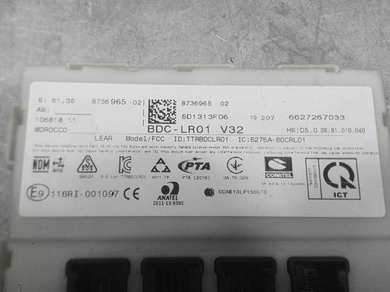 Recambio de caja reles / fusibles para bmw i3 (i01) electric referencia OEM IAM 8736965  