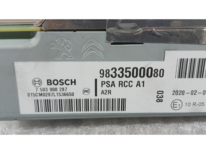 Recambio de sistema audio / radio para opel corsa f (p2jo) 1.2 (68) referencia OEM IAM   