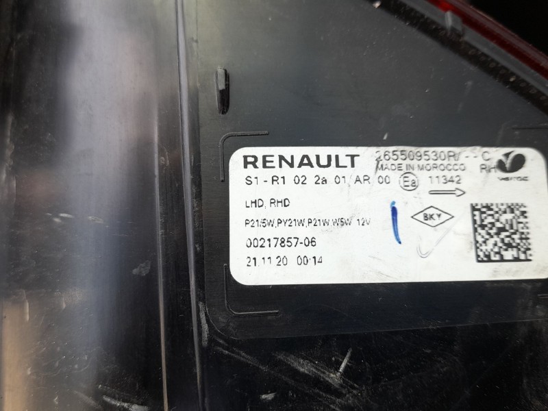 Recambio de piloto trasero derecho para dacia sandero iii 1.0 tce 90 referencia OEM IAM 265501832R ROZADO 
