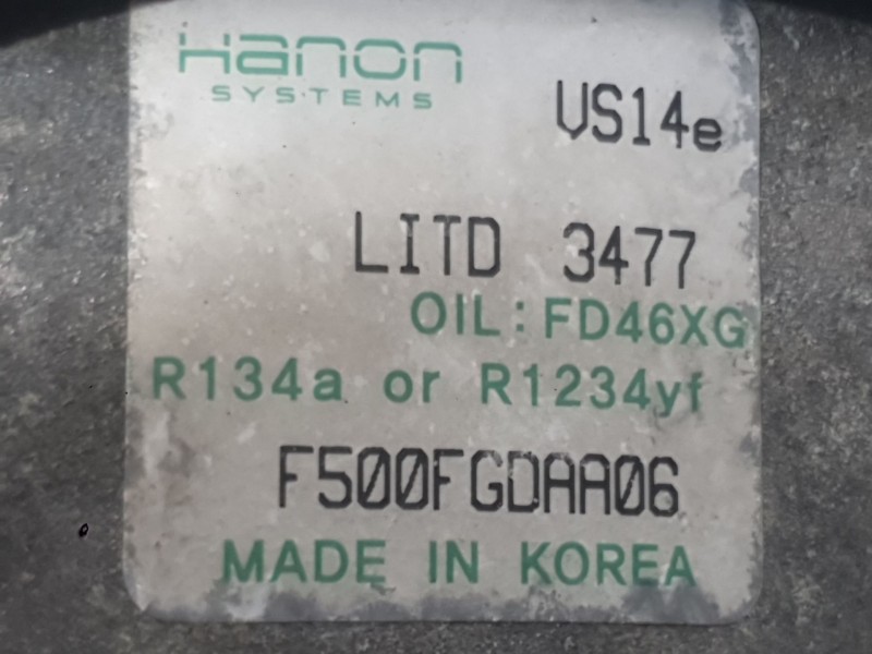 Recambio de compresor aire acondicionado para kia soul ii (ps) 1.6 gdi referencia OEM IAM 97701A 5501 F500FGDAA06 
