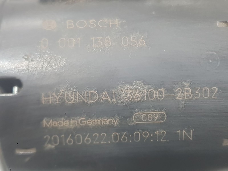 Recambio de motor arranque para kia soul ii (ps) 1.6 gdi referencia OEM IAM 361002B302 0001138056 BOSCH
