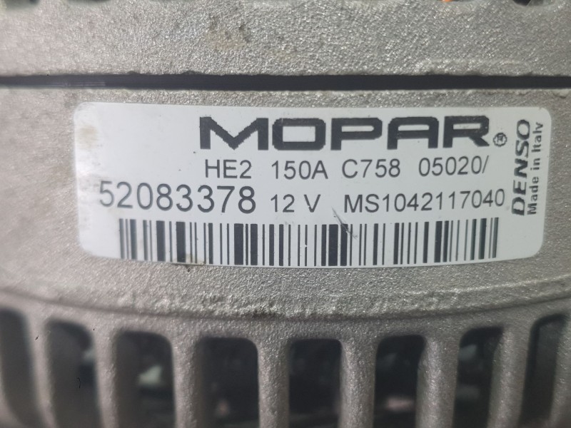Recambio de alternador para fiat tipo hatchback (356_, 357_) 1.3 d (356hxh1a) referencia OEM IAM 52083378 1042117040 DENSO