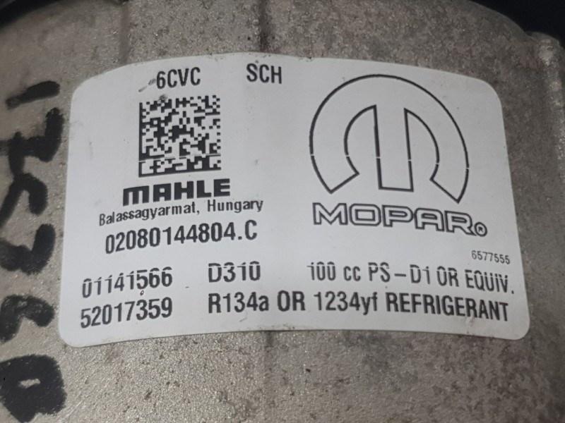 Recambio de compresor aire acondicionado para fiat tipo hatchback (356_, 357_) 1.3 d (356hxh1a) referencia OEM IAM 52017359 0208