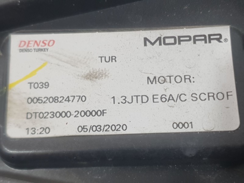 Recambio de electroventilador para fiat tipo hatchback (356_, 357_) 1.3 d (356hxh1a) referencia OEM IAM 520824770  MOPAR