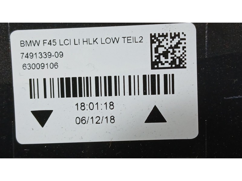 Recambio de piloto trasero izquierdo interior para bmw 2 active tourer (f45) 216 d referencia OEM IAM 7491339  63009106
