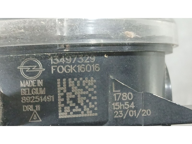 Recambio de faro antiniebla izquierdo para opel corsa f (p2jo) 1.2 (68) referencia OEM IAM 13497329  89251491