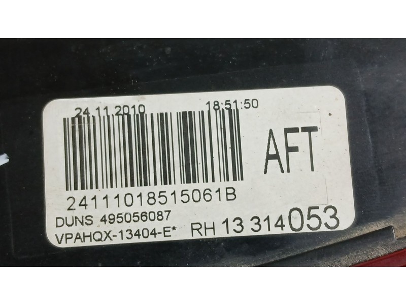 Recambio de piloto trasero derecho interior para opel astra j sports tourer (p10) 1.7 cdti (35) referencia OEM IAM 13314053  465