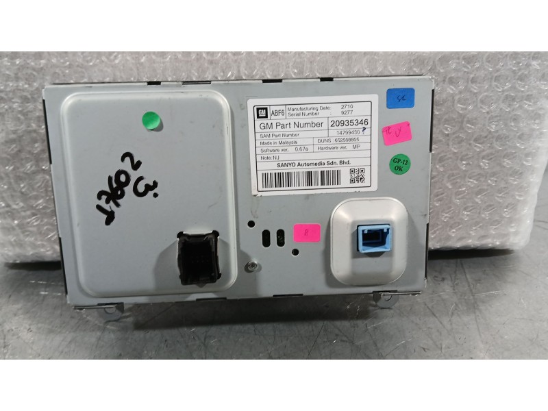 Recambio de sistema navegacion gps para opel astra j sports tourer (p10) 1.7 cdti (35) referencia OEM IAM 20935346 SANYO 1479943